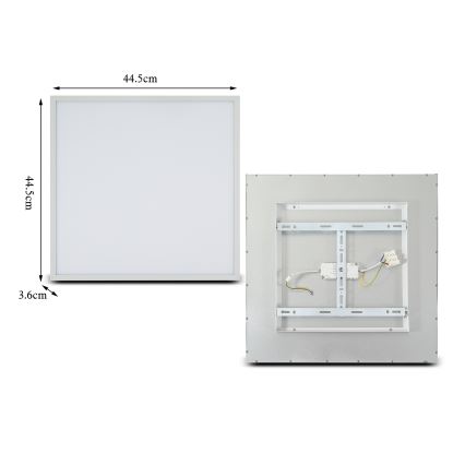 Brilagi - LED Stropné svietidlo SLIMFRAME LED/36W/230V 45x45 cm biela