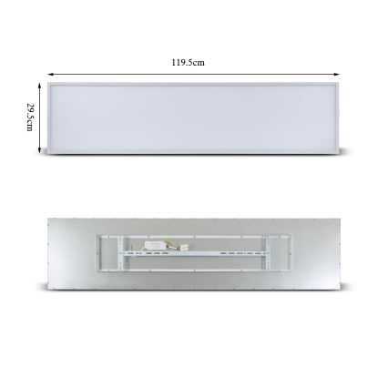 Brilagi - LED Stropné svietidlo SLIMFRAME LED/58W/230V 120x30 cm biela