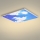 Brilagi - LED Stropné svietidlo SLIMFRAME SKY LED/58W/230V 60x60 cm strieborná/modrá