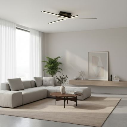 Brilagi - LED stropné svietidlo STRIPES LED/30W/230V 51x78 cm čierna