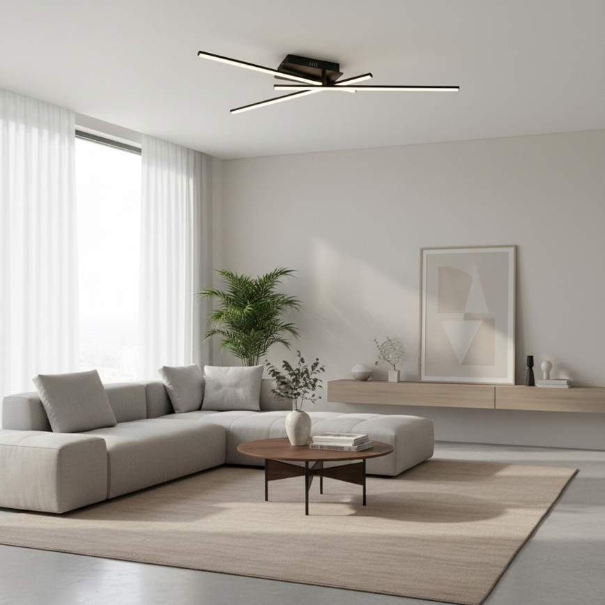 Brilagi - LED stropné svietidlo STRIPES LED/30W/230V 51x78 cm čierna