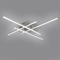 Brilagi - LED stropné svietidlo STRIPES LED/37W/230V 68x68 cm strieborné