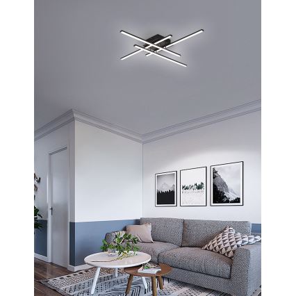 Brilagi - LED Stropné svietidlo STRIPES LED/37W/230V čierna