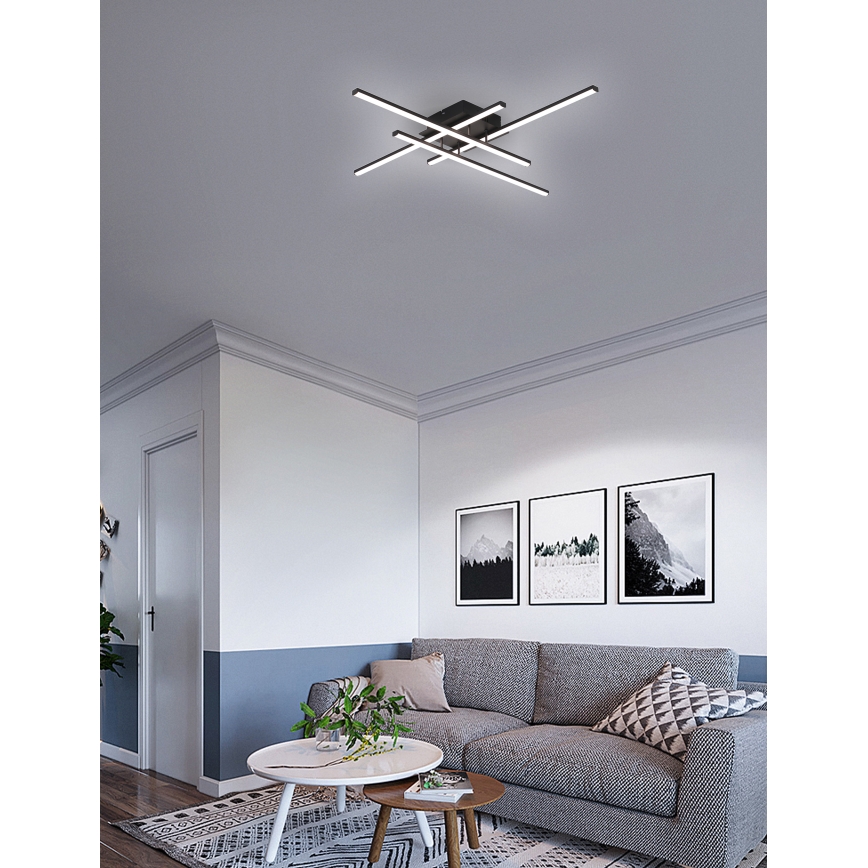 Brilagi - LED Stropné svietidlo STRIPES LED/37W/230V čierna