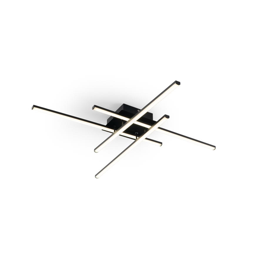 Brilagi - LED Stropné svietidlo STRIPES LED/37W/230V 68x68 cm čierna