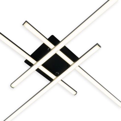 Brilagi - LED Stropné svietidlo STRIPES LED/37W/230V 68x68 cm čierna