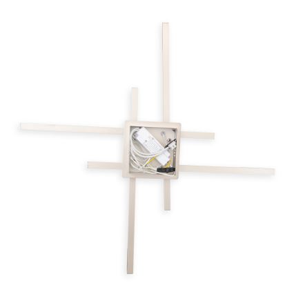 Brilagi - LED stropné svietidlo STRIPES LED/37W/230V 68x68 cm strieborné