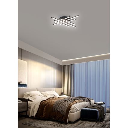 Brilagi - LED stropné svietidlo STRIPES LED/42W/230V 51x51 cm čierna