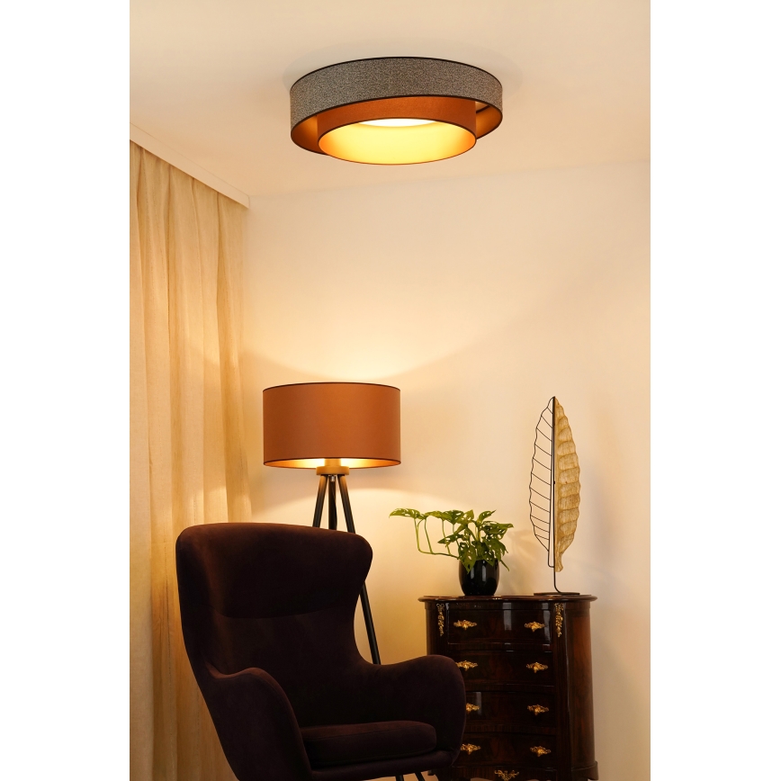 Brilagi - LED Stropné svietidlo VEGAS SHINE LED/24W/230V pr. 60 cm hnedá