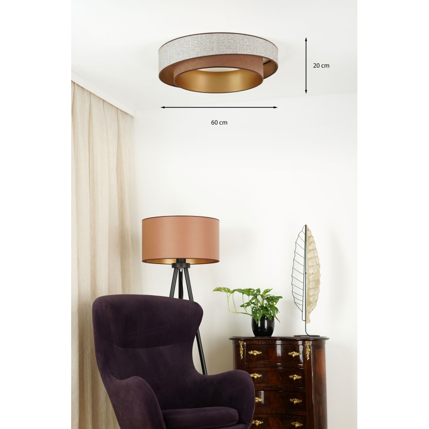 Brilagi - LED Stropné svietidlo VEGAS SHINE LED/24W/230V pr. 60 cm hnedá
