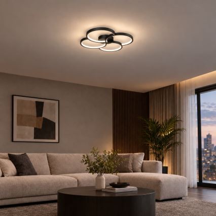 BRILAGI - LED stropné svietidlo VELO LED/42W/230V 4000K pr. 52 cm čierne