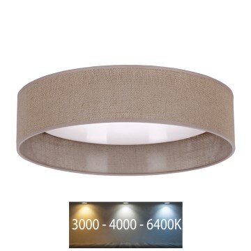 Brilagi - LED Stropné svietidlo VELVET LED/12W/230V pr. 30 cm 3000K/4000K/6400K hnedá