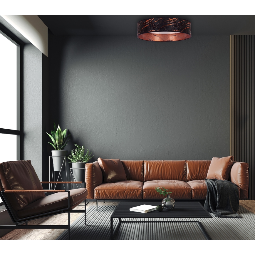 Brilagi - LED Stropné svietidlo VELVET LED/12W/230V pr. 30 cm 3000K/4000K/6400K čierna/medená