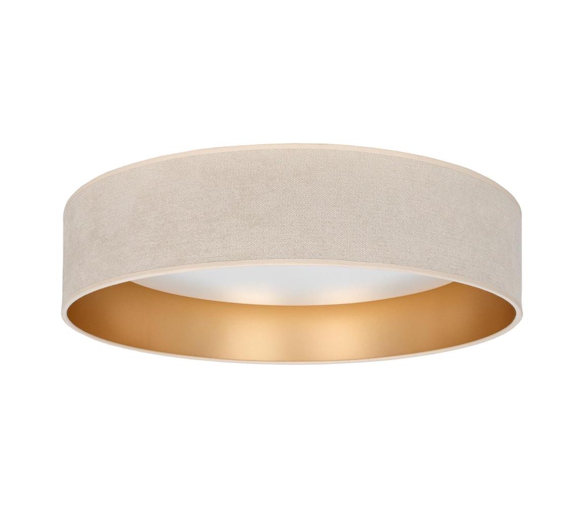 Brilagi-LED Stropné svietidlo VELVET SIMPLE LED, 24 W, 230 V, 4000 K, priemer 45 cm, krémová/zlatá 8590828055082