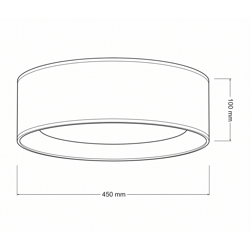 Brilagi - LED stropné svietidlo VELVET SIMPLE LED/24W/230V 3000K pr. 45 cm béžová