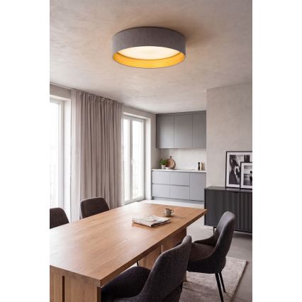 Brilagi - LED stropné svietidlo VELVET SIMPLE LED/24W/230V 3000K priemer 45 cm šedá/zlatá