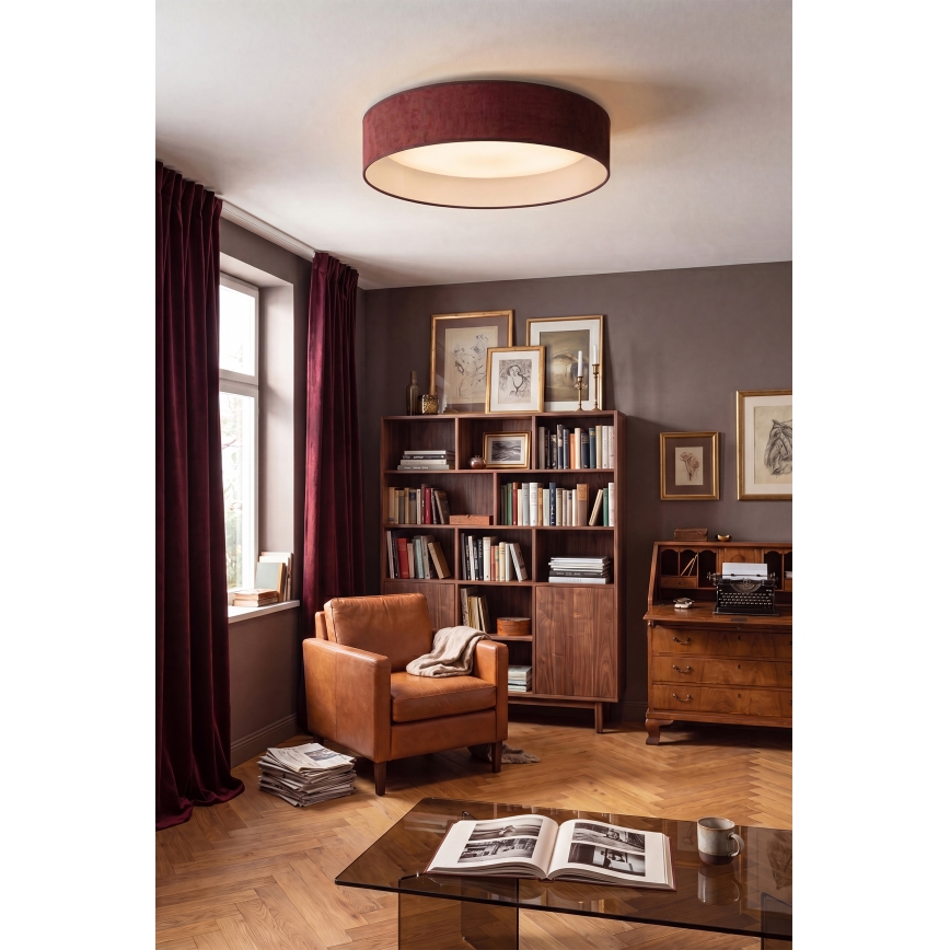 Brilagi - LED Stropné svietidlo VELVET SIMPLE LED/24W/230V 3000K pr. 45 cm vínové