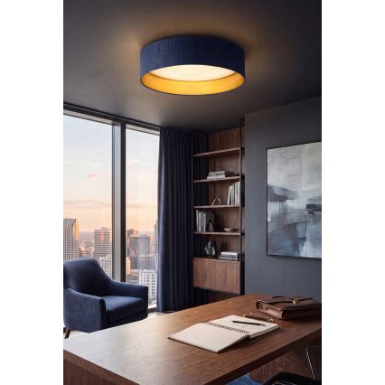 Brilagi - LED stropné svietidlo VELVET SIMPLE LED/24W/230V 3000K pr. 45 cm modré/zlaté