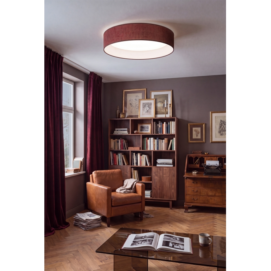 Brilagi - LED stropné svietidlo VELVET SIMPLE LED/24W/230V 4000K pr. 45 cm vínová
