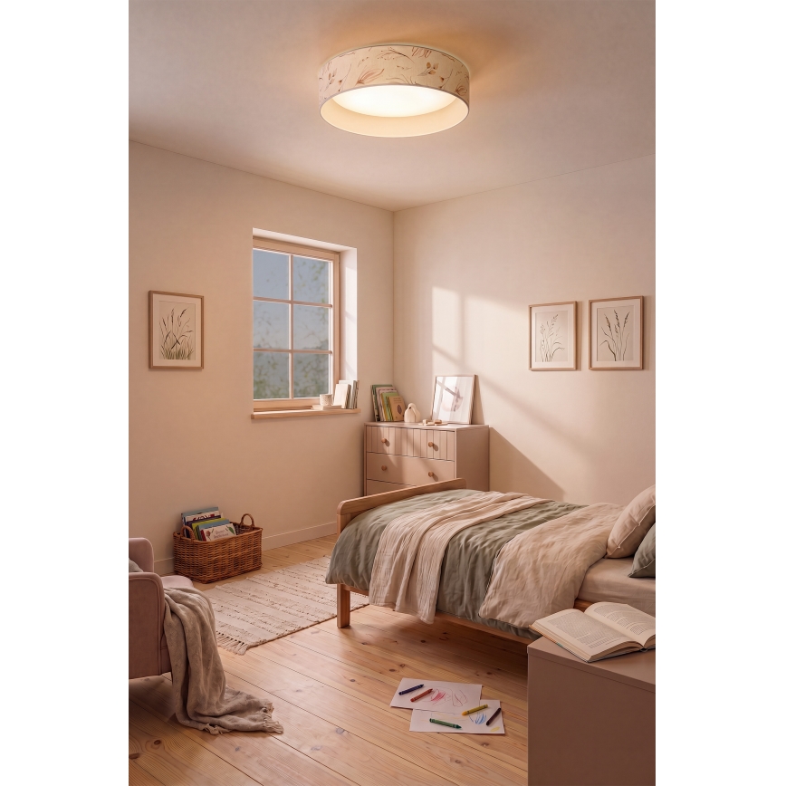 Brilagi - LED stropné svietidlo VELVET SIMPLE LED/36W/230V 3000K pr. 55 cm biela/kvety