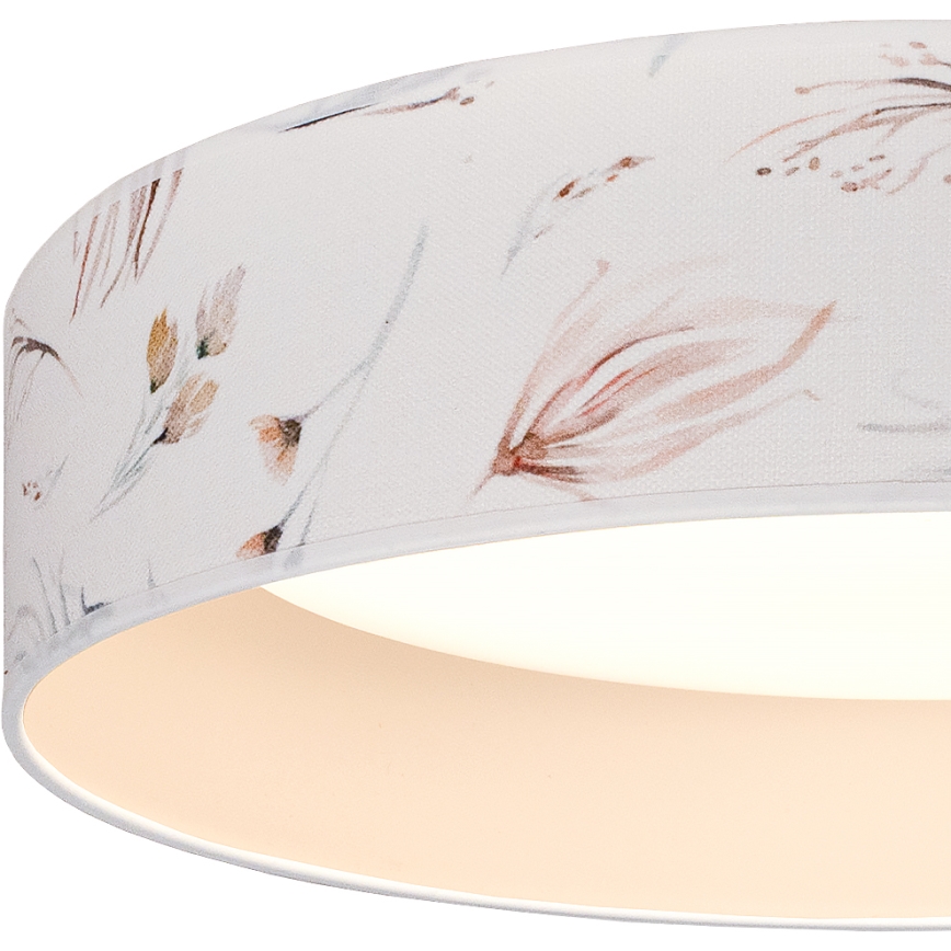Brilagi - LED stropné svietidlo VELVET SIMPLE LED/36W/230V 3000K pr. 55 cm biela/kvety