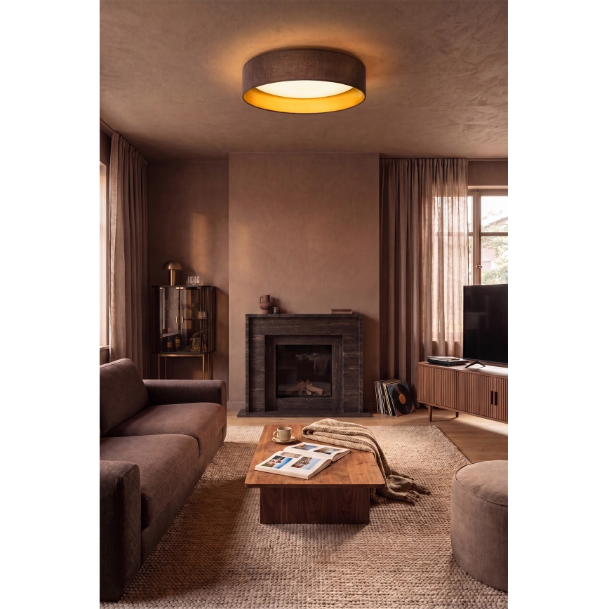 Brilagi - LED stropné svietidlo VELVET SIMPLE LED/36W/230V 3000K pr. 55 cm hnedá/zlatá