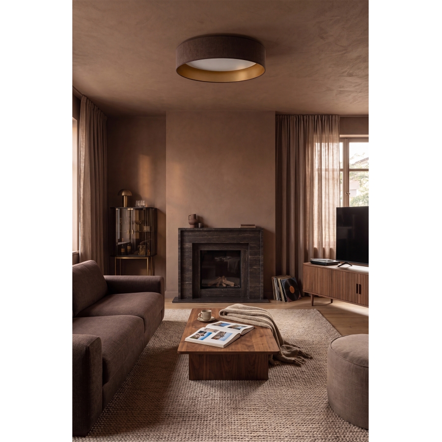 Brilagi - LED stropné svietidlo VELVET SIMPLE LED/36W/230V 3000K pr. 55 cm hnedá/zlatá