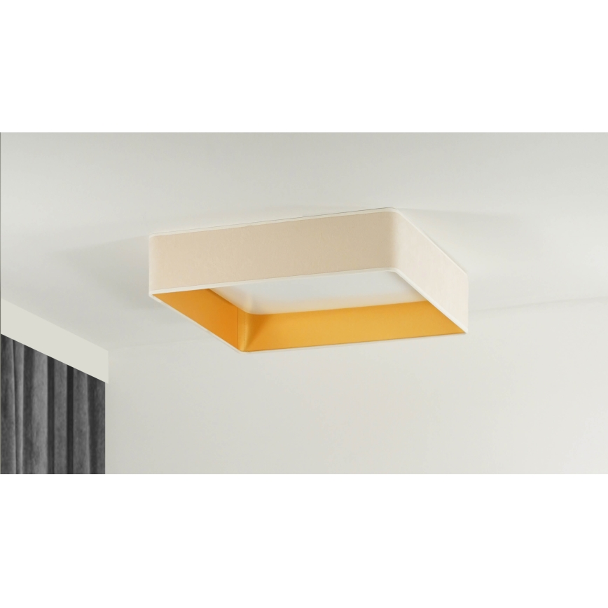 Brilagi - LED stropné svietidlo VELVET SQUARE LED/24W/230V 43x43 cm krémové