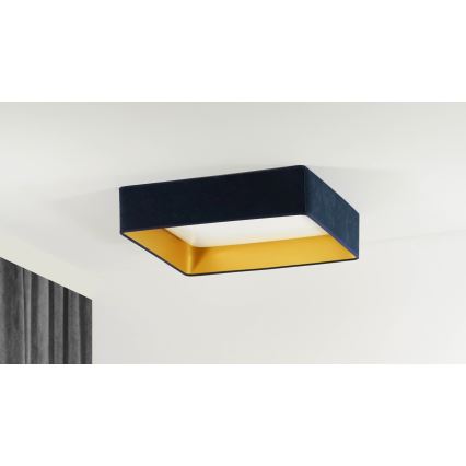 Brilagi - LED Stropné svietidlo VELVET SQUARE LED/24W/230V tmavomodrá