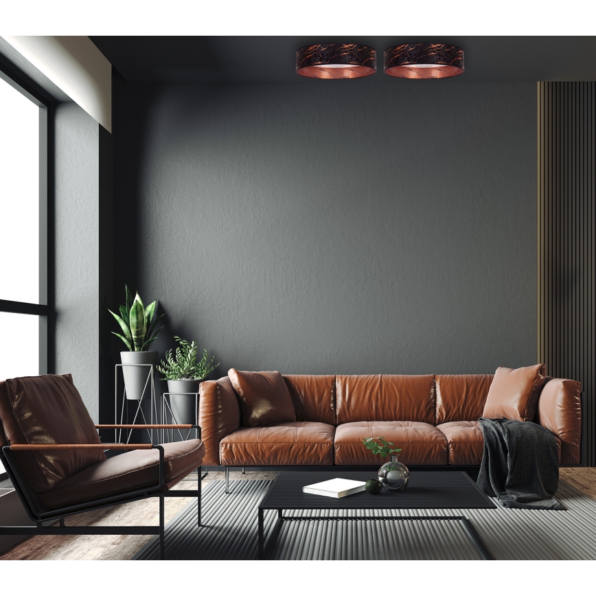 Brilagi - LED Stropné svietidlo VELVET STAR LED/24W/230V pr. 40 cm 3000K/4000K/6400K čierna/medená