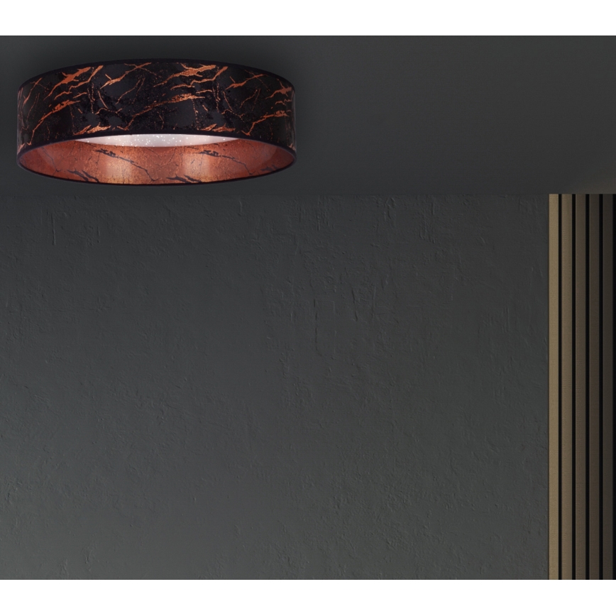 Brilagi - LED Stropné svietidlo VELVET STAR LED/24W/230V pr. 40 cm 3000K/4000K/6400K čierna/medená