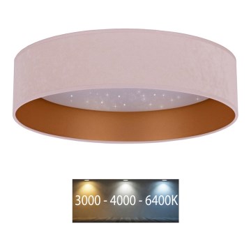 Brilagi - LED Stropné svietidlo VELVET STAR LED/36W/230V pr. 55 cm 3000K/4000K/6400K ružová/zlatá