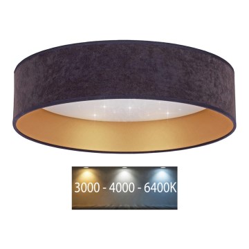 Brilagi - LED  Stropné svietidlo VELVET STAR LED/36W/230V pr. 55 cm 3000K/4000K/6400K šedá/zlatá