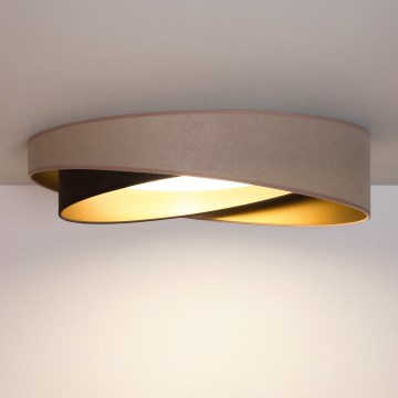 BRILAGI - LED stropné svietidlo VELVET TWIST LED/24W/230V 4000K pr. 55 cm béžová/hnedá/zlatá