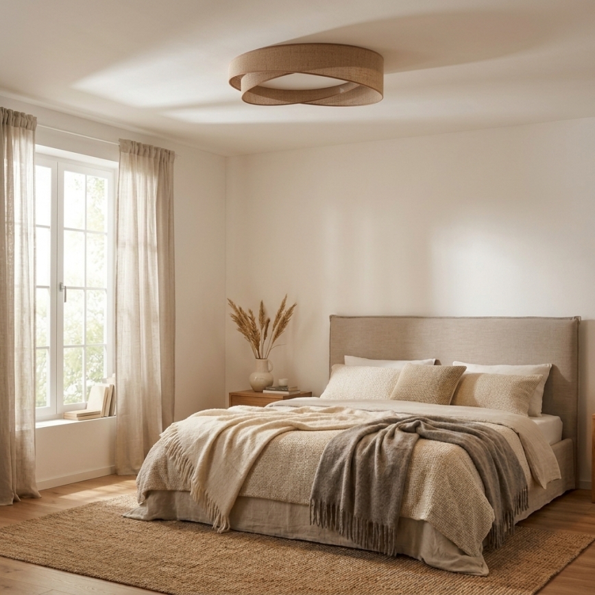 BRILAGI - LED Stropné svietidlo VELVET TWIST LED/24W/230V 4000K pr. 55 cm béžová