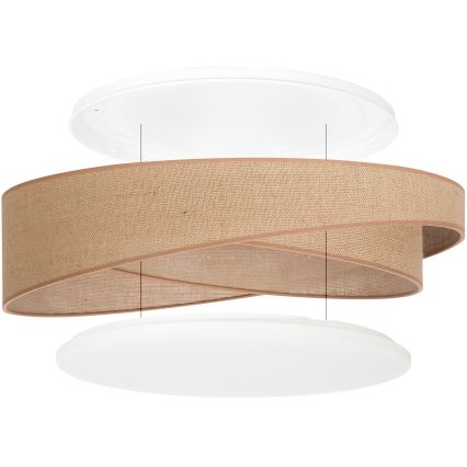 BRILAGI - LED Stropné svietidlo VELVET TWIST LED/24W/230V 4000K pr. 55 cm béžová