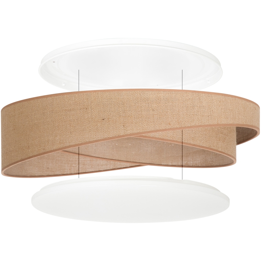 BRILAGI - LED Stropné svietidlo VELVET TWIST LED/24W/230V 4000K pr. 55 cm béžová