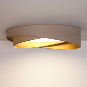 BRILAGI - LED stropné svietidlo VELVET TWIST LED/24W/230V 4000K pr. 55 cm béžová/zlatá
