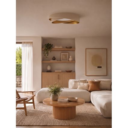 BRILAGI - LED Stropné svietidlo VELVET TWIST LED/24W/230V 4000K priemer 55 cm biela/zlatá