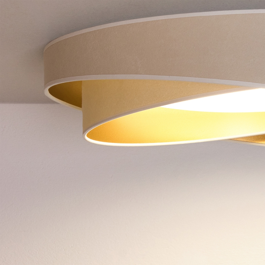 BRILAGI - LED Stropné svietidlo VELVET TWIST LED/24W/230V 4000K priemer 55 cm biela/zlatá