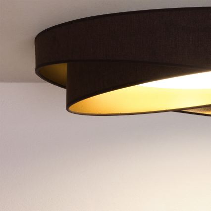 BRILAGI - LED Stropné svietidlo VELVET TWIST LED/24W/230V 4000K pr. 55 cm hnedá/zlatá