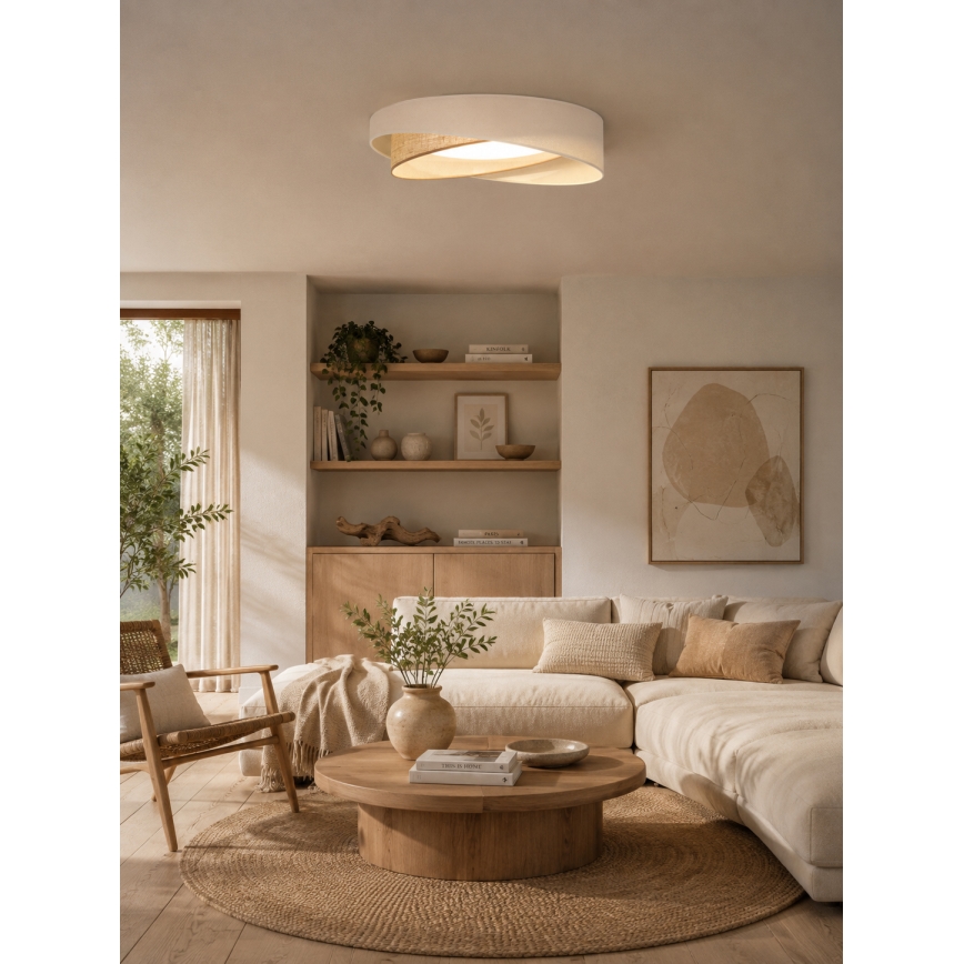 BRILAGI - LED Stropné svietidlo VELVET TWIST LED/24W/230V 4000K pr. 55 cm krémová/béžová