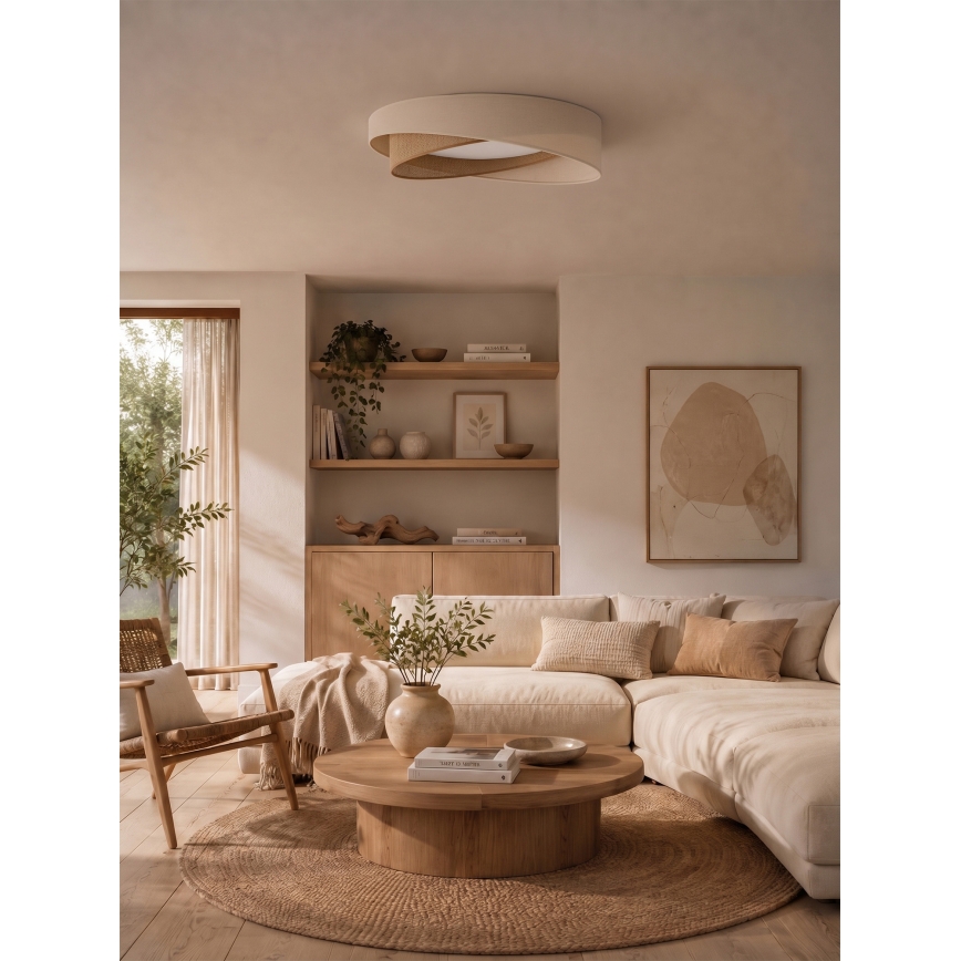 BRILAGI - LED Stropné svietidlo VELVET TWIST LED/24W/230V 4000K pr. 55 cm krémová/béžová