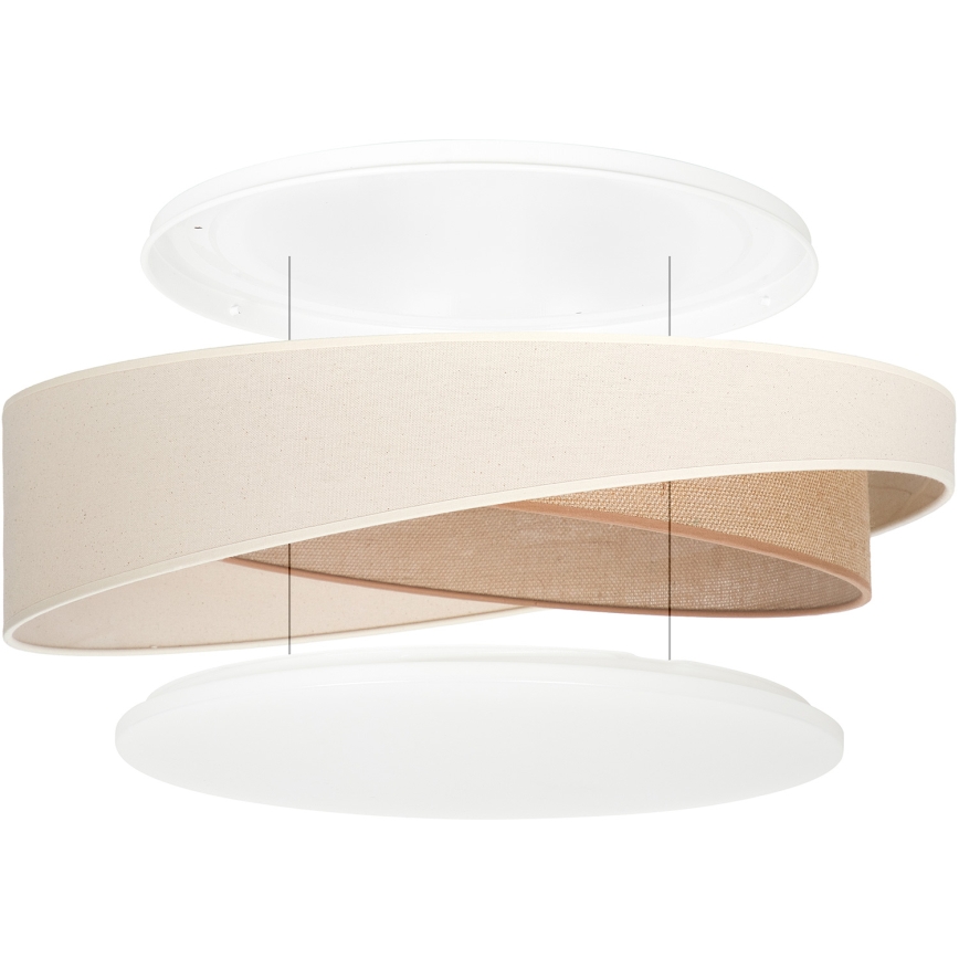 BRILAGI - LED Stropné svietidlo VELVET TWIST LED/24W/230V 4000K pr. 55 cm krémová/béžová