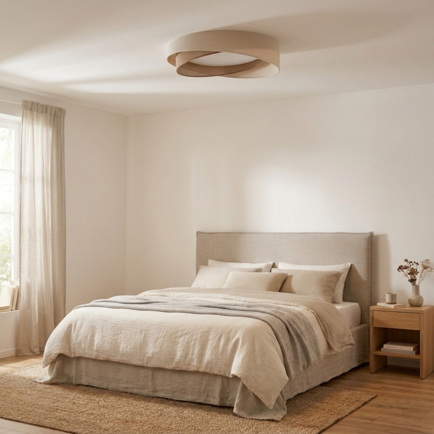 BRILAGI - LED stropné svietidlo VELVET TWIST LED/24W/230V 4000K pr. 55 cm krémová/béžová