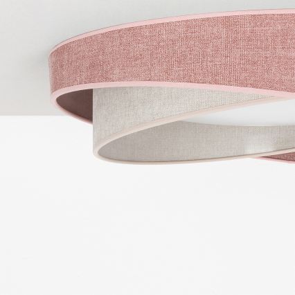 BRILAGI - LED Stropné svietidlo VELVET TWIST LED/24W/230V 4000K pr. 55 cm ružová/krémová