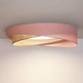 BRILAGI - LED stropné svietidlo VELVET TWIST LED/24W/230V 4000K pr. 55 cm ružová/béžová