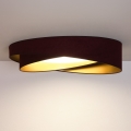 BRILAGI - LED stropné svietidlo VELVET TWIST LED/24W/230V 4000K pr. 55 cm vínová/zlatá