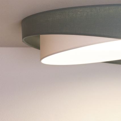 BRILAGI - LED Stropné svietidlo VELVET TWIST LED/24W/230V 4000K pr. 55 cm zelená/biela