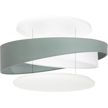 BRILAGI - LED Stropné svietidlo VELVET TWIST LED/24W/230V 4000K pr. 55 cm zelená/biela